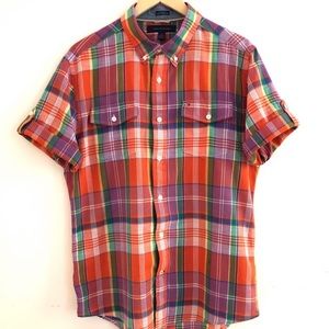 EUC Tommy Hilfiger short sleeve shirt size L